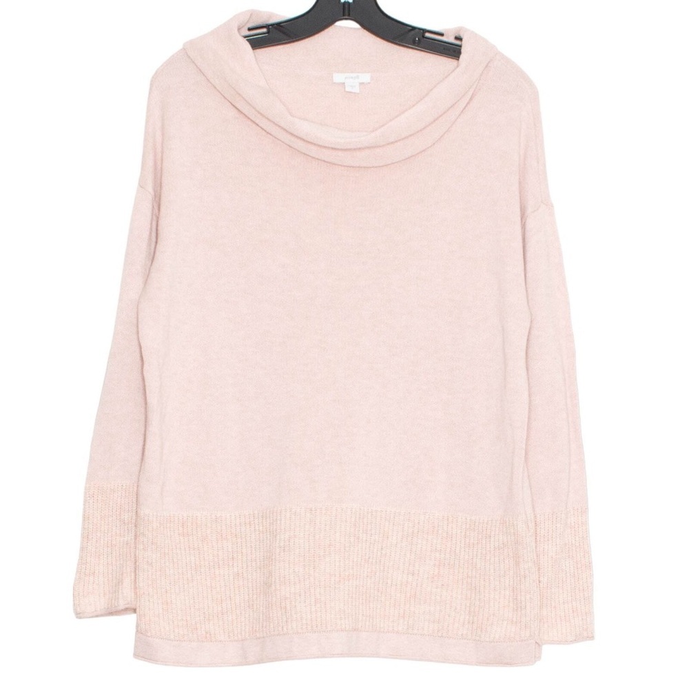 J.Jill pure Jill baby pastel pink size medium wool blend cowl neck tunic sweater